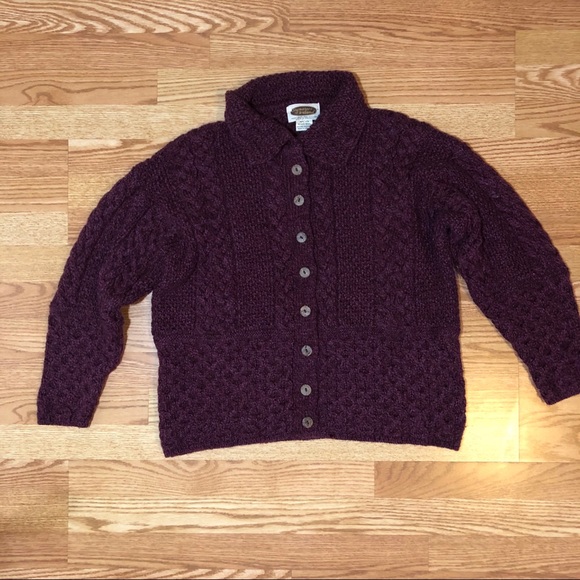 Sweaters of Ireland Merino Wool Aran Irish - Picture 11 of 12